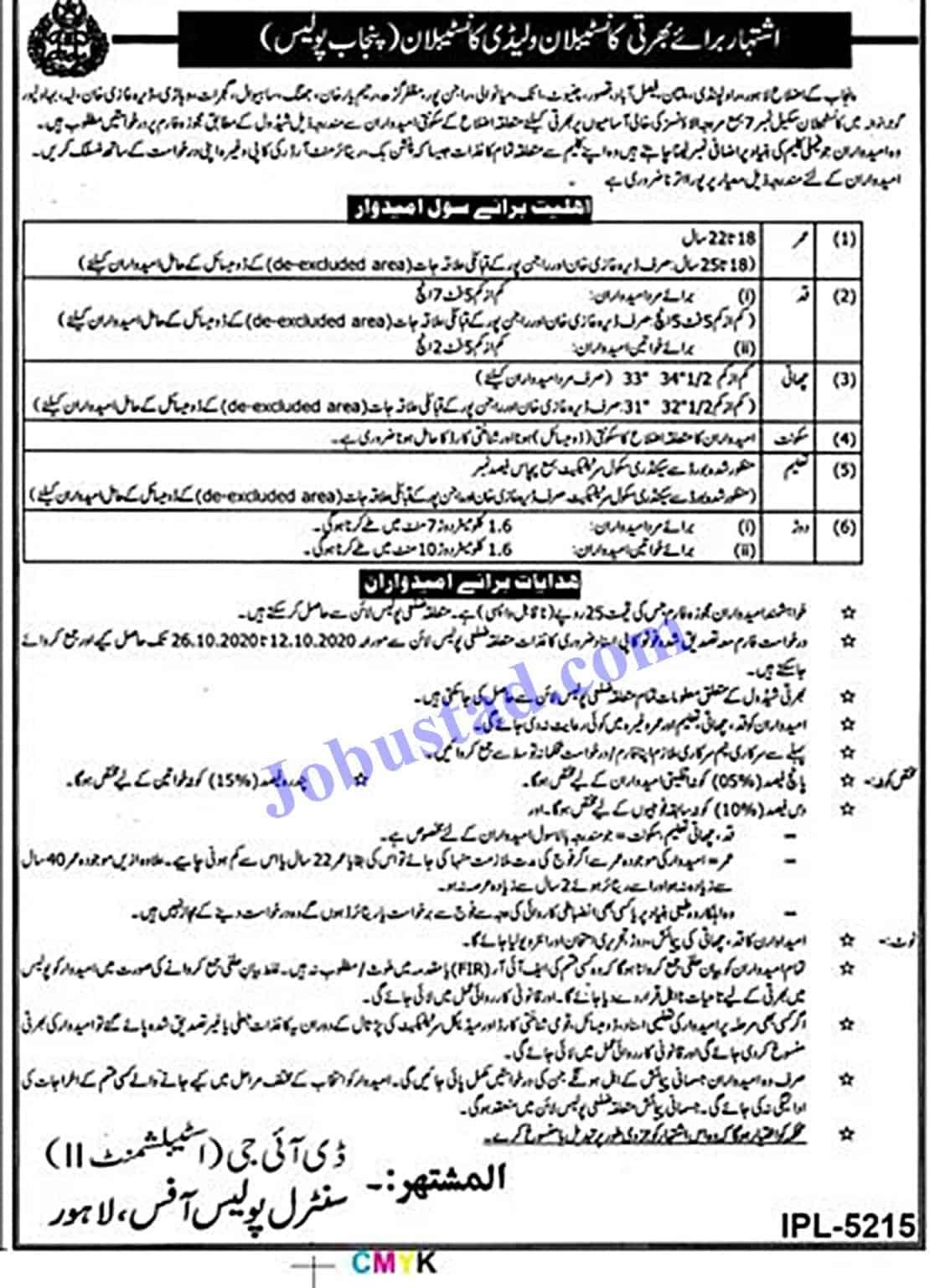Punjab2BPolice2BConstable2Band2BLady2BConstable2BJobs2BOctober2B2020 Jobs in Punjab Police Constable and Lady Constable 2020
