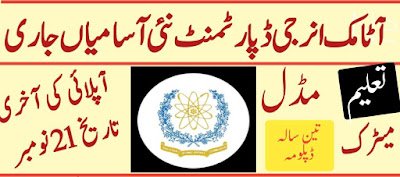 Pakistan Atomic Energy PAEC jobs 2020