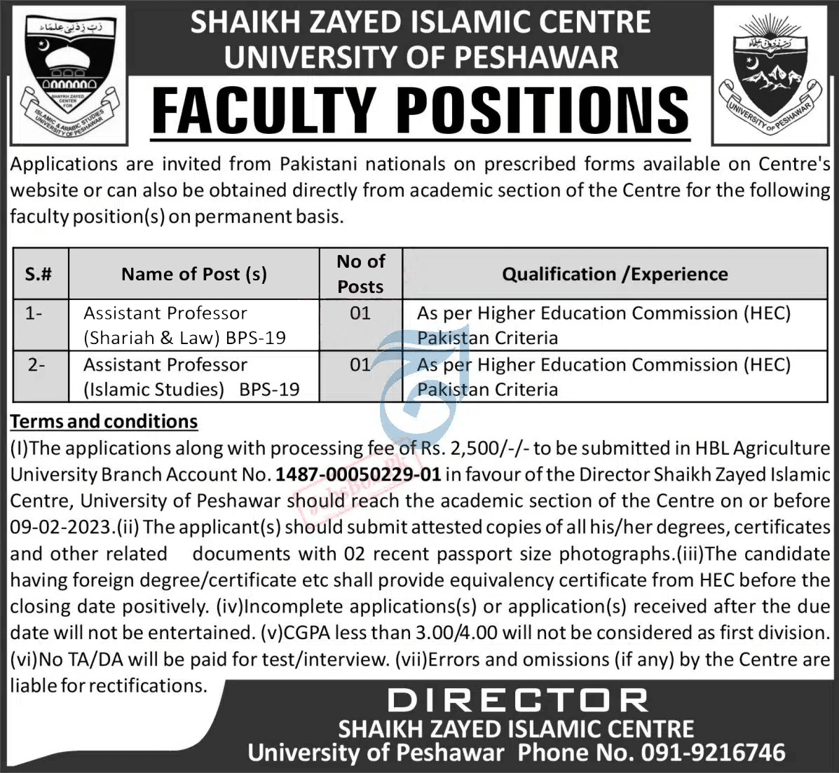 Peshawar University Jobs 2023 | Complete Details