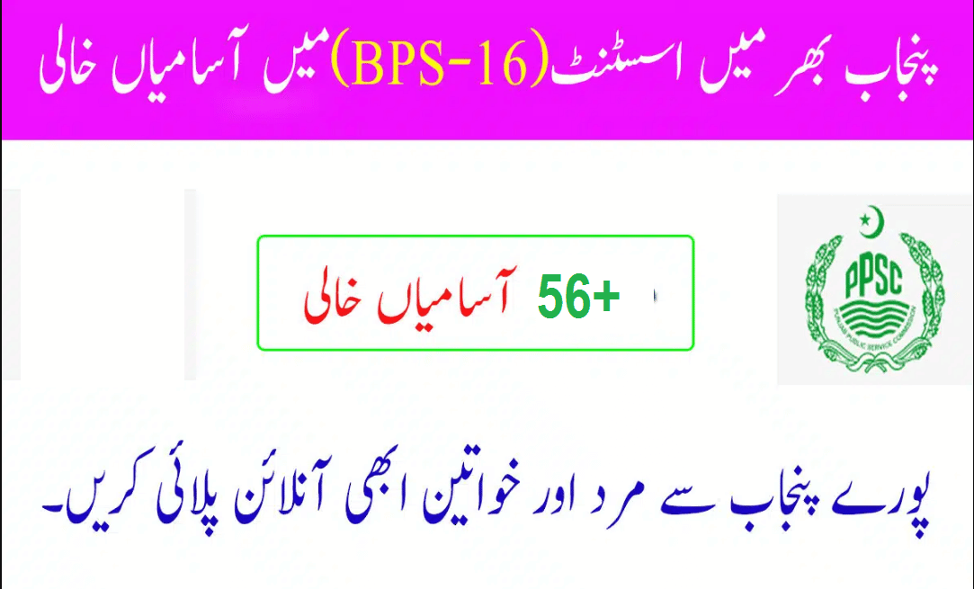 Punjab Govt Jobs for Assistants (BPS-16) – Apply from Across Punjab
