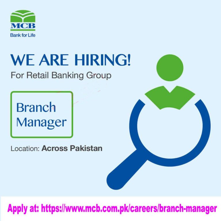 MCB Bank jobs 2023 Online Apply at www.mcb.com.pk