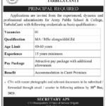 Army Public School and College APS&C Tarbela Cantt jobs 2023